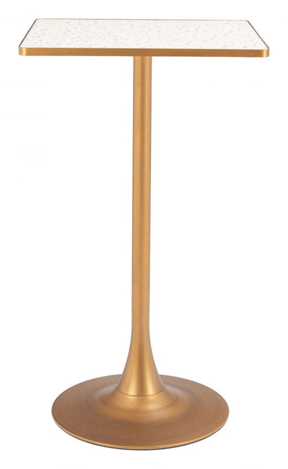 Spot Wood Top Square Bar Table