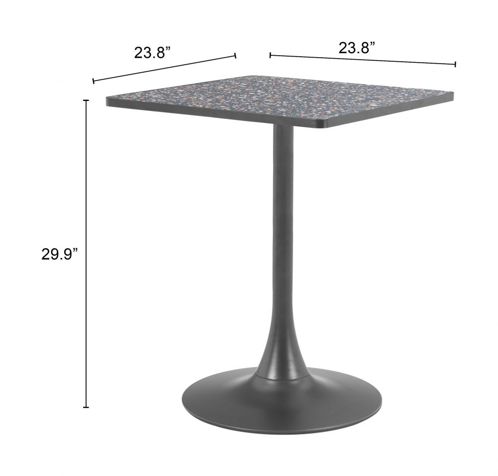 Spot Wood Top Square Bistro Table