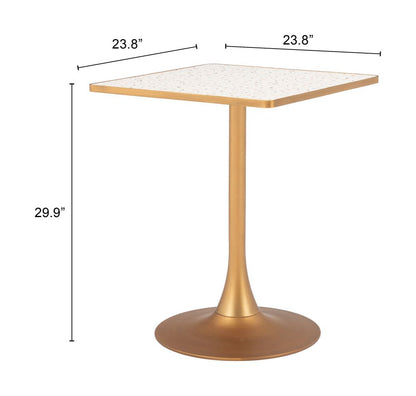 Spot Wood Top Square Bistro Table