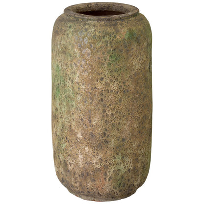 Squat Reef Green Ceramic Tall Jar