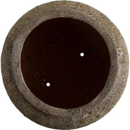 Squat Round Outdoor Ceramic Planter