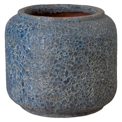 Squat Round Outdoor Ceramic Planter