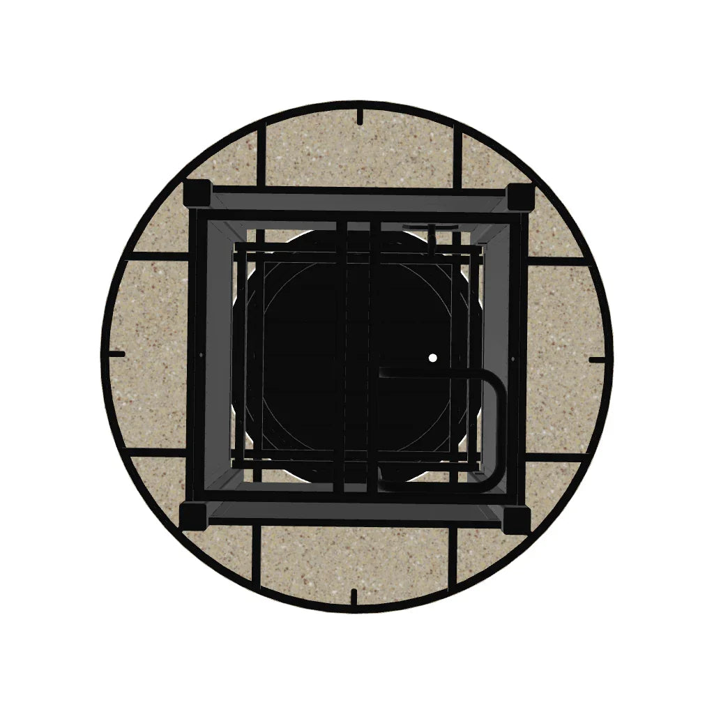 54" Round Propane or Natural Gas Outdoor Fire Table