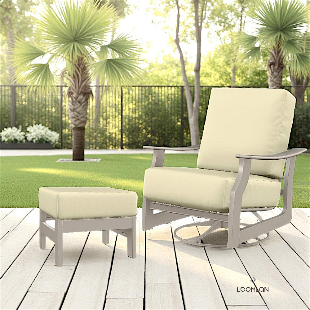 St. Catherine Cushion Deep Seat Outdoor Ottoman