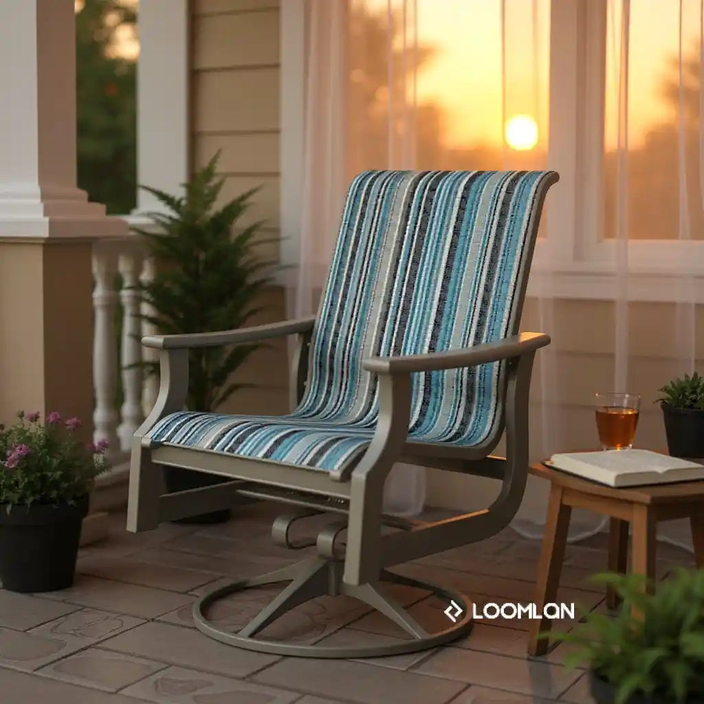 St. Catherine MGP Sling Supreme Swivel Outdoor Rocker