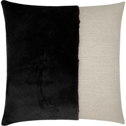 St. Moritz Black Throw Pillow With Insert