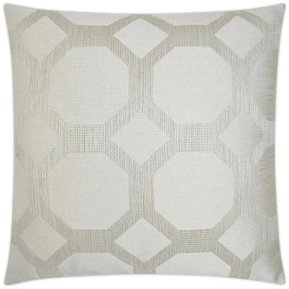 Statler Pearl White Throw Pillow With Insert