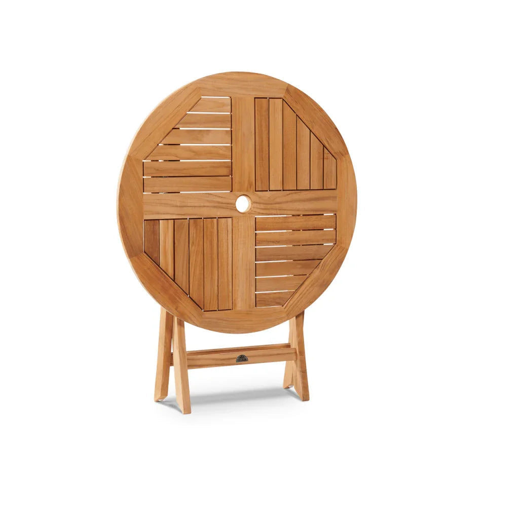 Stella Teak Armless Patio Round Bistro Set 3PC
