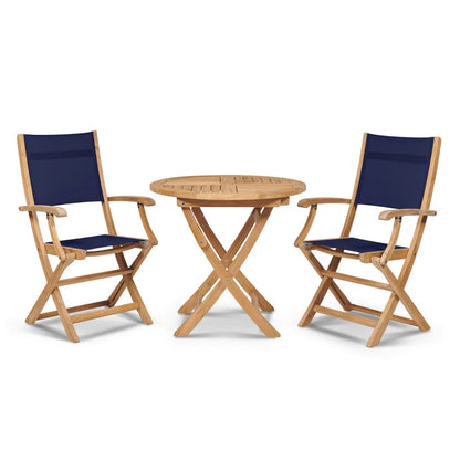 Stella Durable Teak Patio Round Bistro Set 3PC