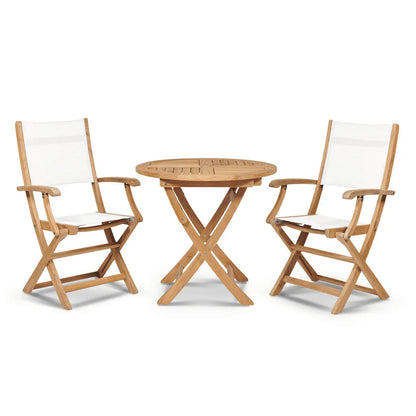 Stella Durable Teak Patio Round Bistro Set 3PC