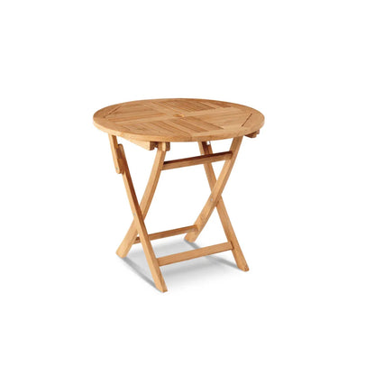 Stella Teak Armless Patio Round Bistro Set 3PC