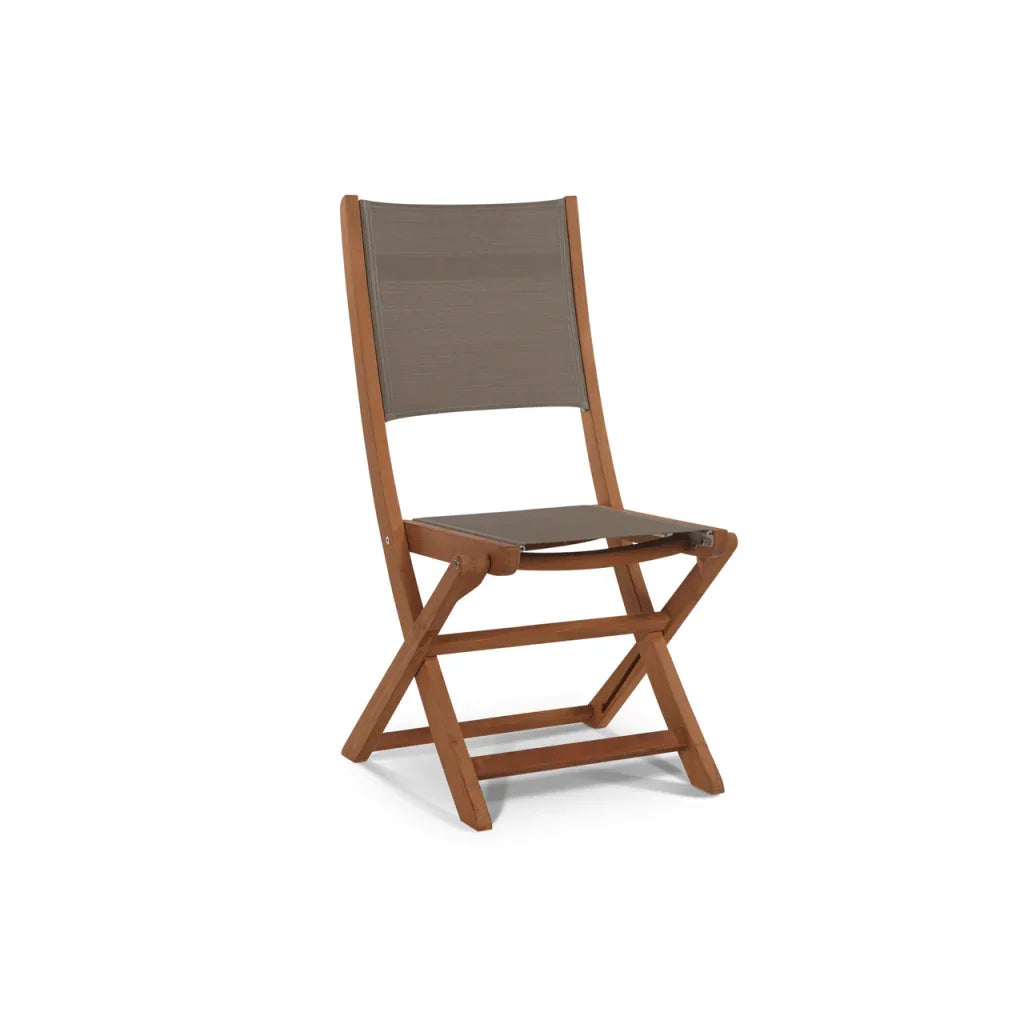 Stella Teak Armless Patio Round Bistro Set 3PC