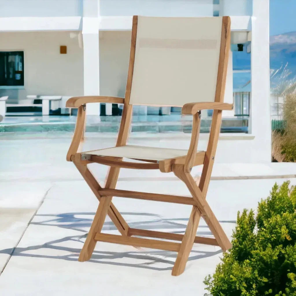 Stella Teak Outdoor Folding Armchair