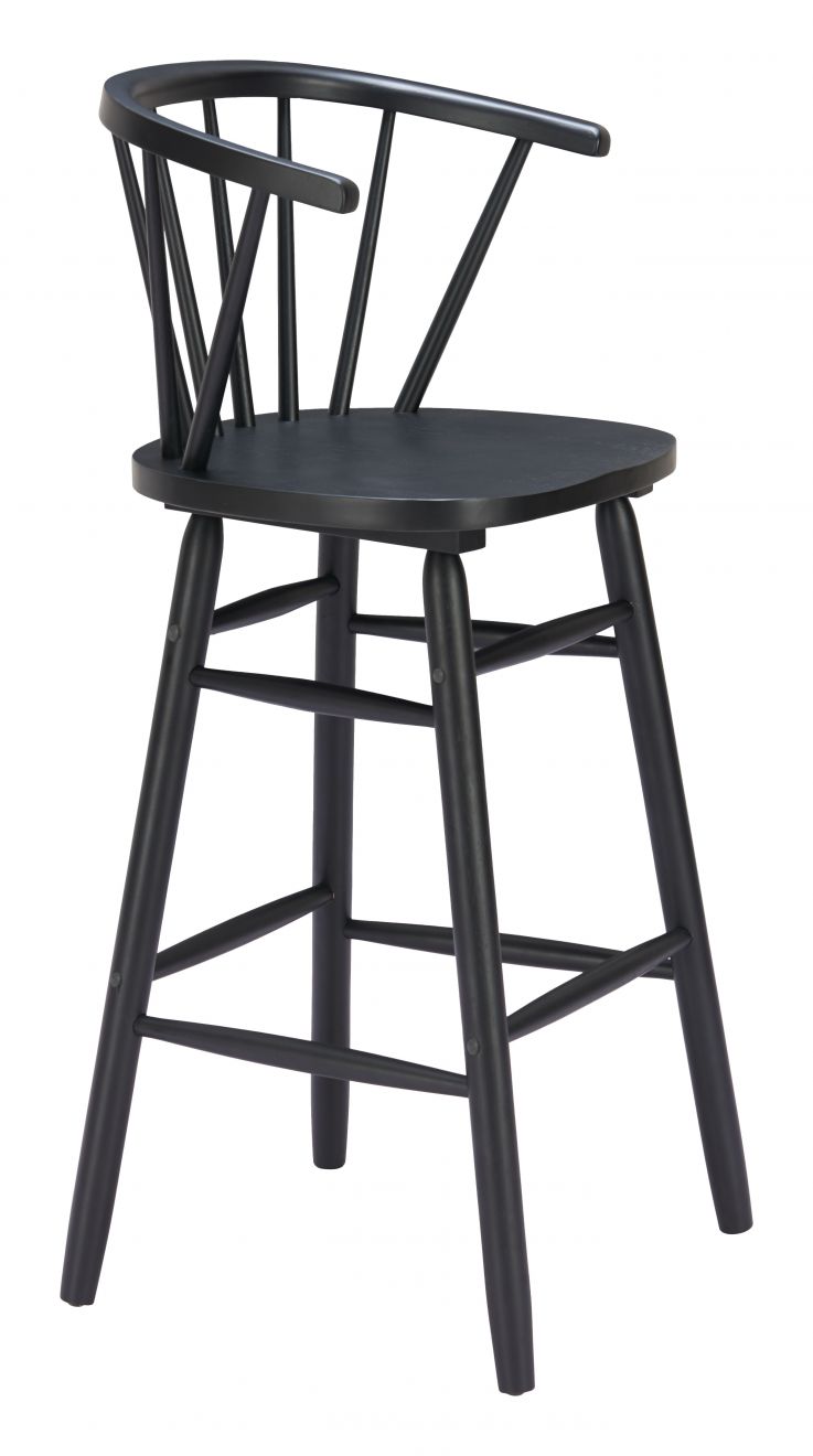 Stenger Painted Wooden Barstool 2PC