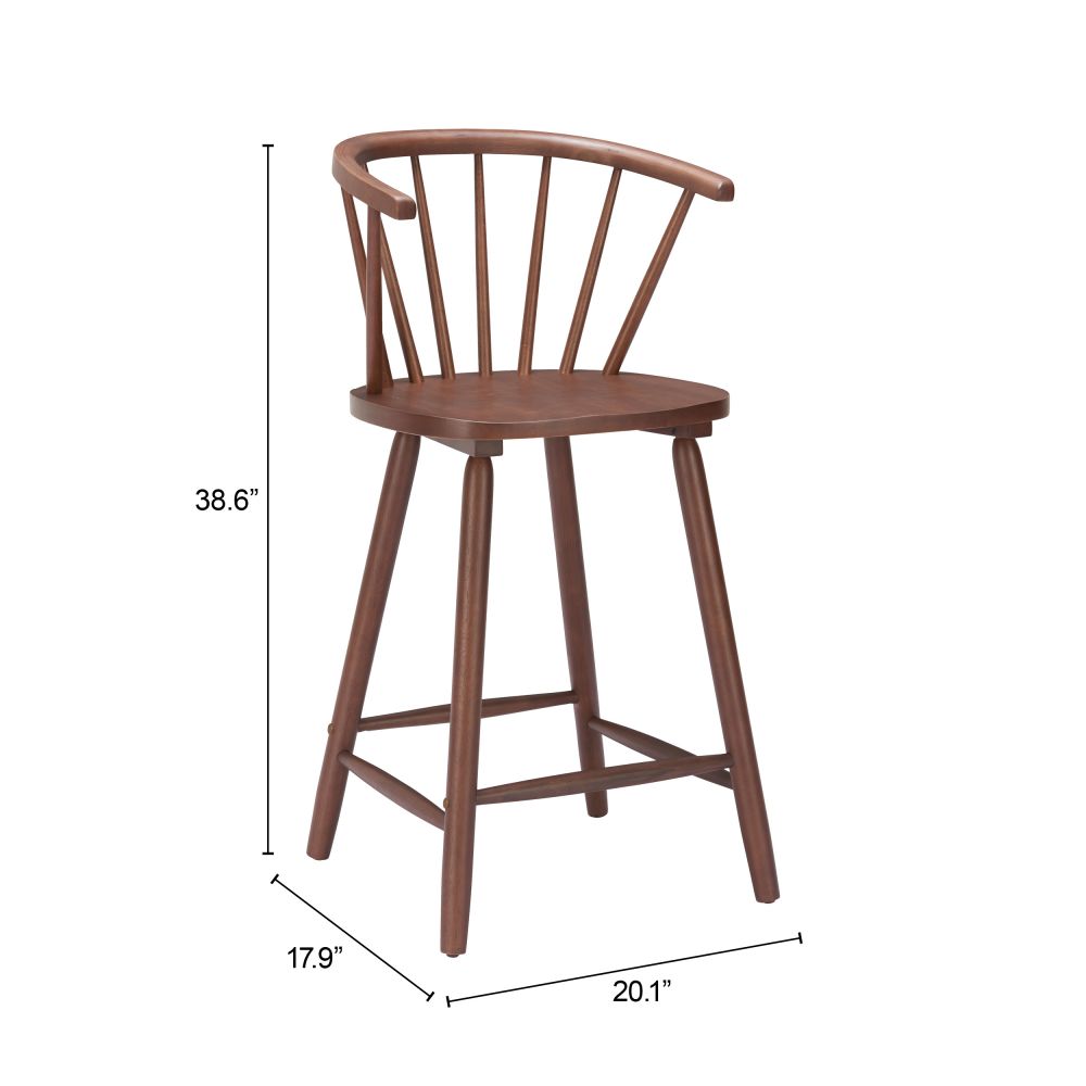 Stenger Painted Wooden Counter Stool 2PC
