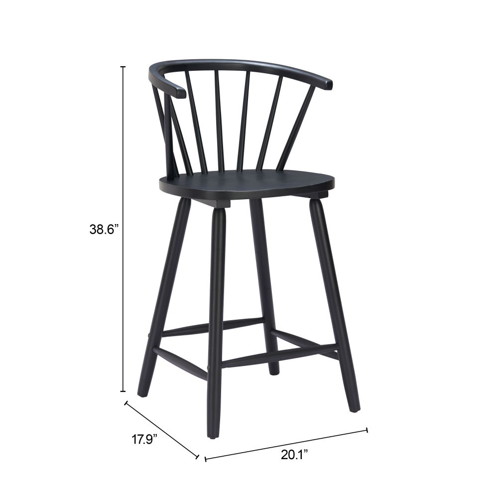 Stenger Painted Wooden Counter Stool 2PC