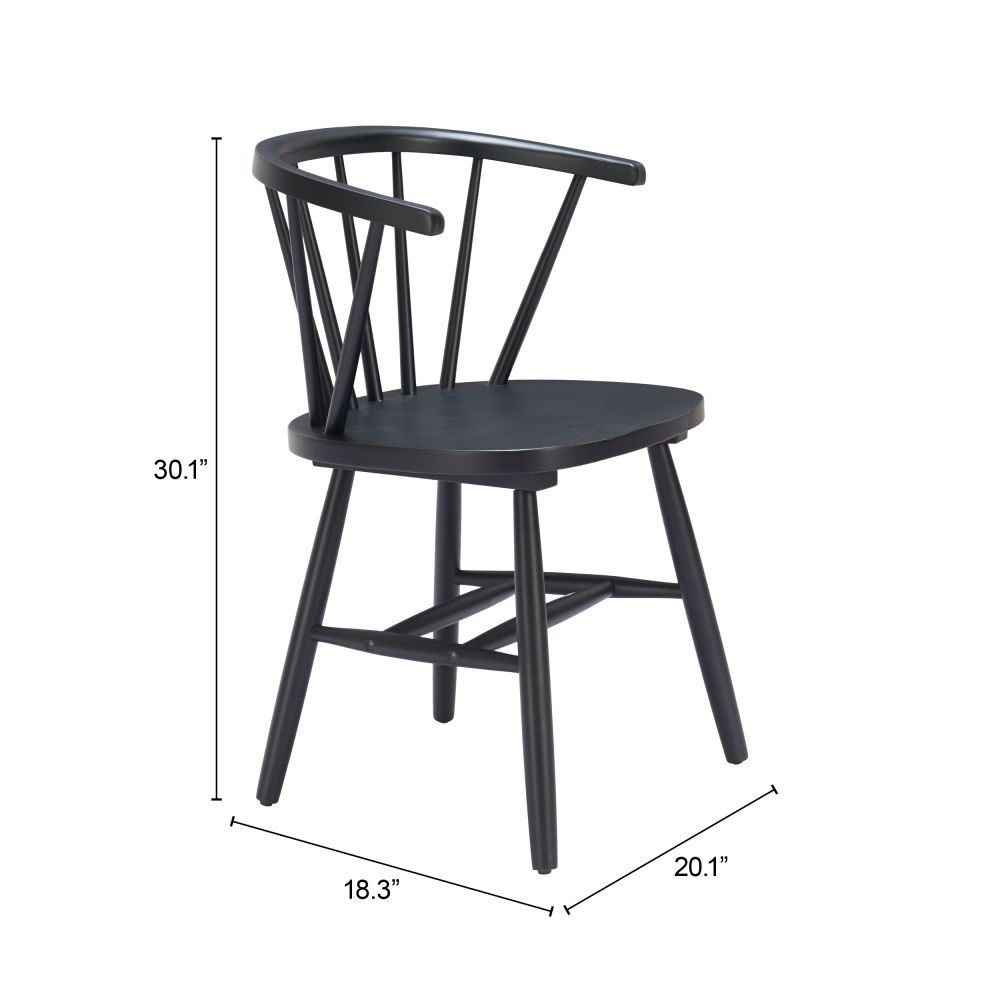 Stenger Painted Wooden Dining Chair 2PC