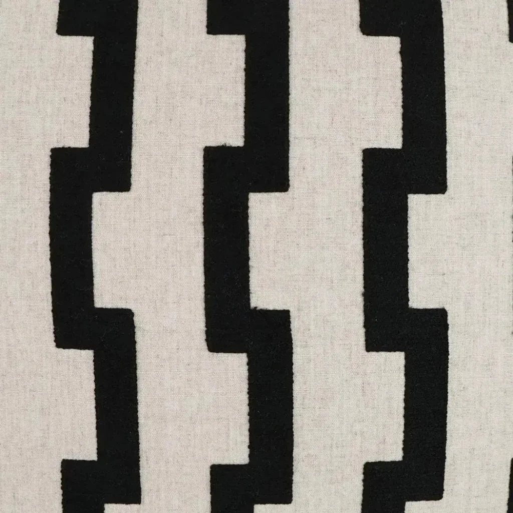 Steps Geometric Global Black Large Throw Pillow Insert