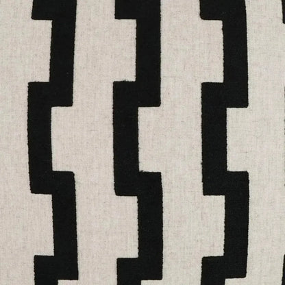 Steps Geometric Global Black Large Throw Pillow Insert