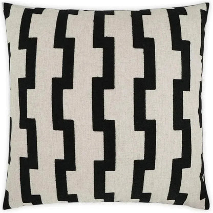 Steps Geometric Global Black Large Throw Pillow Insert