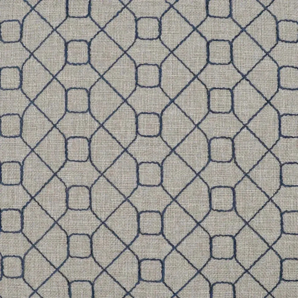 Stornoway Blue Geometric Blue Large Throw Pillow Insert