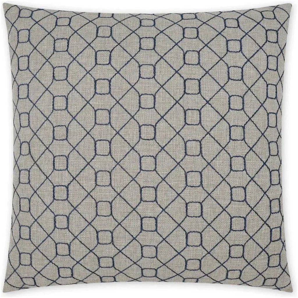 Stornoway Blue Geometric Blue Large Throw Pillow Insert