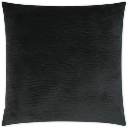Stream Black Throw Pillow With Insert