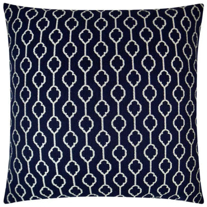 Striker Navy Blue Throw Pillow With Insert