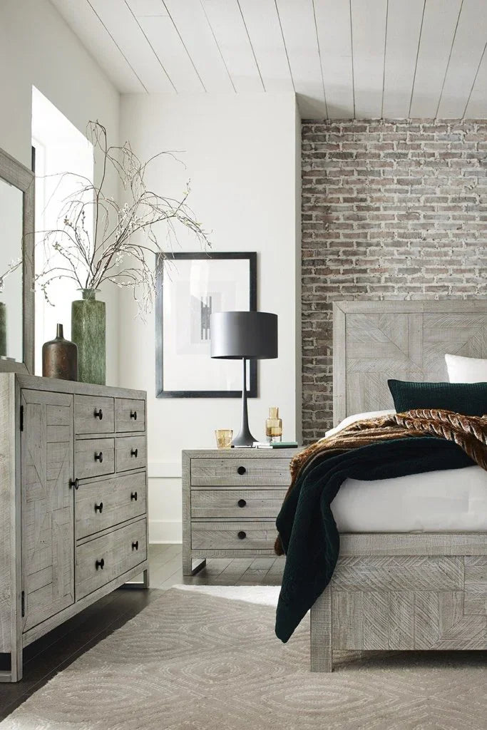 Studio 20 Wooden Modern Panel Bed