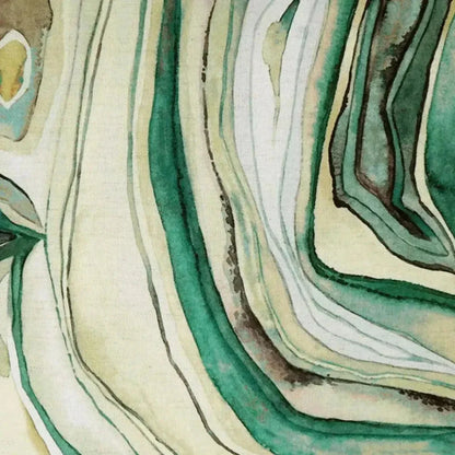 Sumidero Emerald Abstract Green Large Throw Pillow