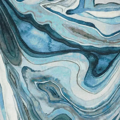 Sumidero Marine Abstract Blue Large Throw Pillow Insert