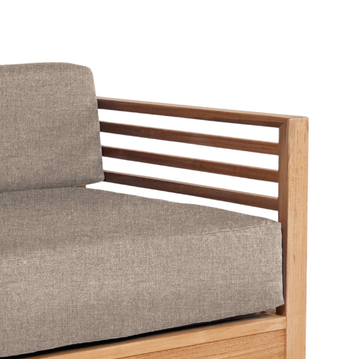Summer Teak Outdoor Accent Chair with Sunbrella Cushions