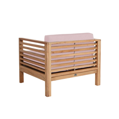 Summer Teak Outdoor Accent Chair with Sunbrella Cushions