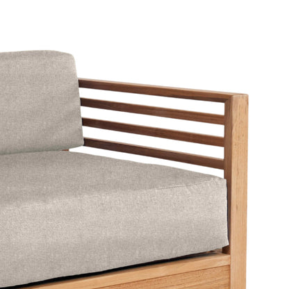 Summer Teak Outdoor Accent Chair with Sunbrella Cushions