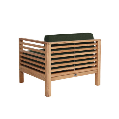 Summer Teak Outdoor Accent Chair with Sunbrella Cushions