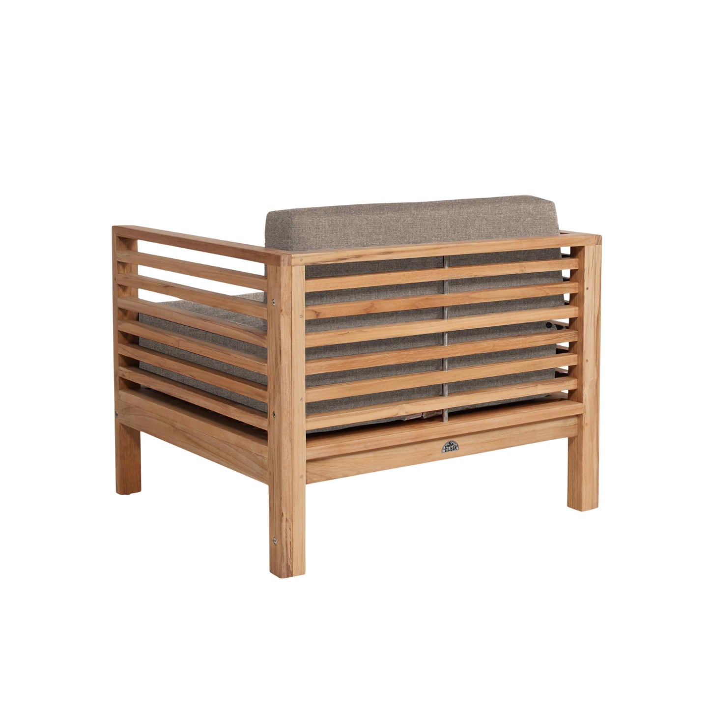 Summer Teak Outdoor Accent Chair with Sunbrella Cushions