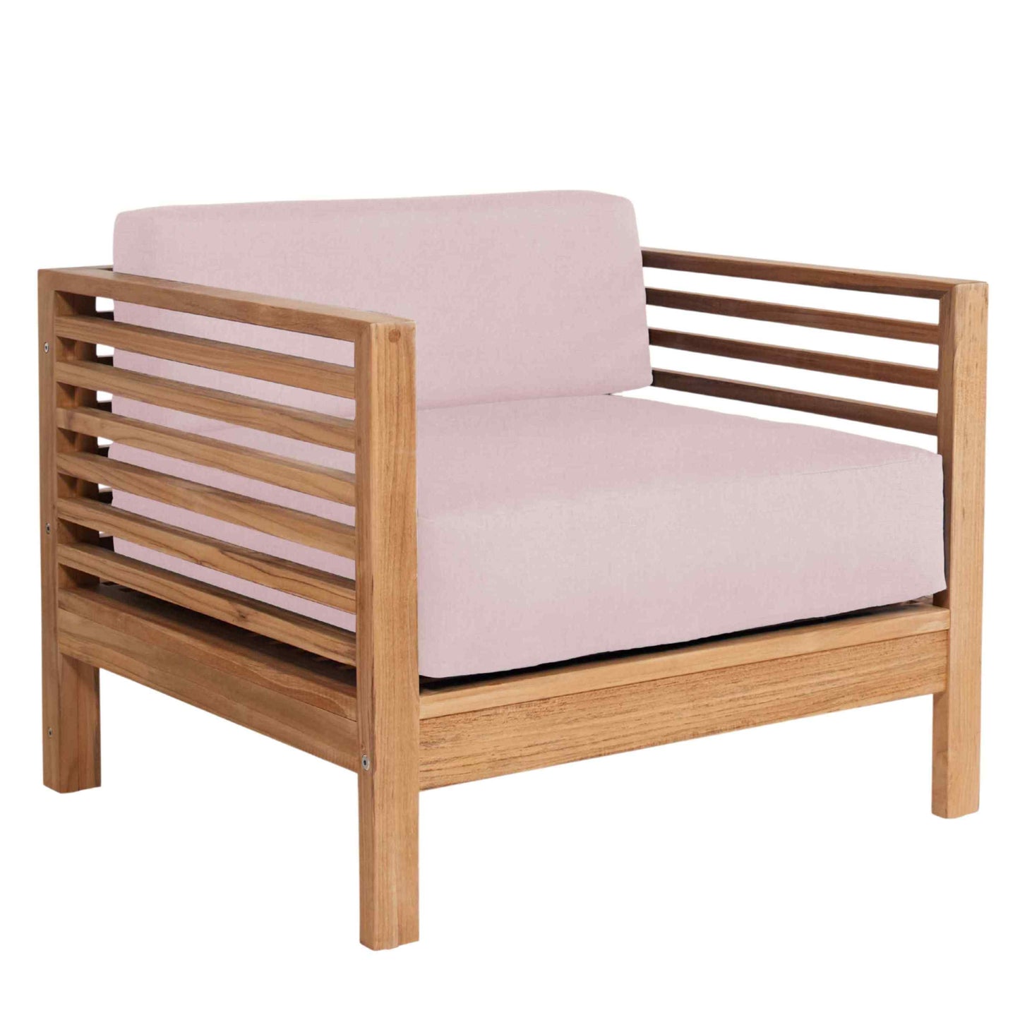 Summer Teak Outdoor Accent Chair with Sunbrella Cushions