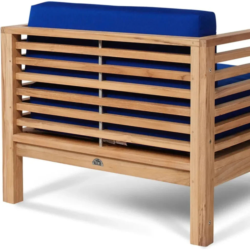 Summer Teak Outdoor Club Chair with Sunbrella Cushions