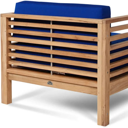 Summer Teak Outdoor Club Chair with Sunbrella Cushions
