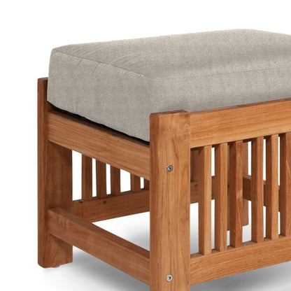 Summer Teak Outdoor Ottoman Sunbrella Cushions