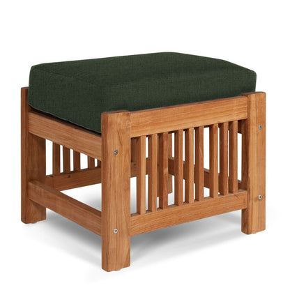 Summer Teak Outdoor Ottoman Sunbrella Cushions