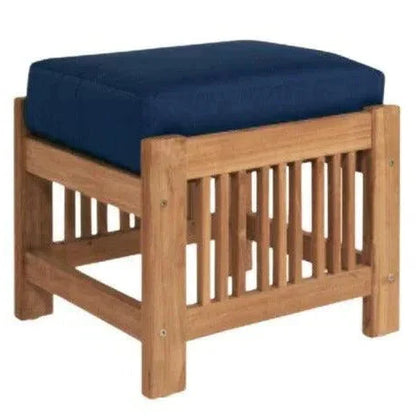 Summer Teak Outdoor Ottoman Sunbrella Cushions