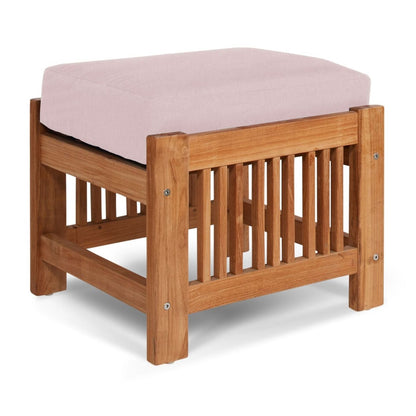 Summer Teak Outdoor Ottoman Sunbrella Cushions