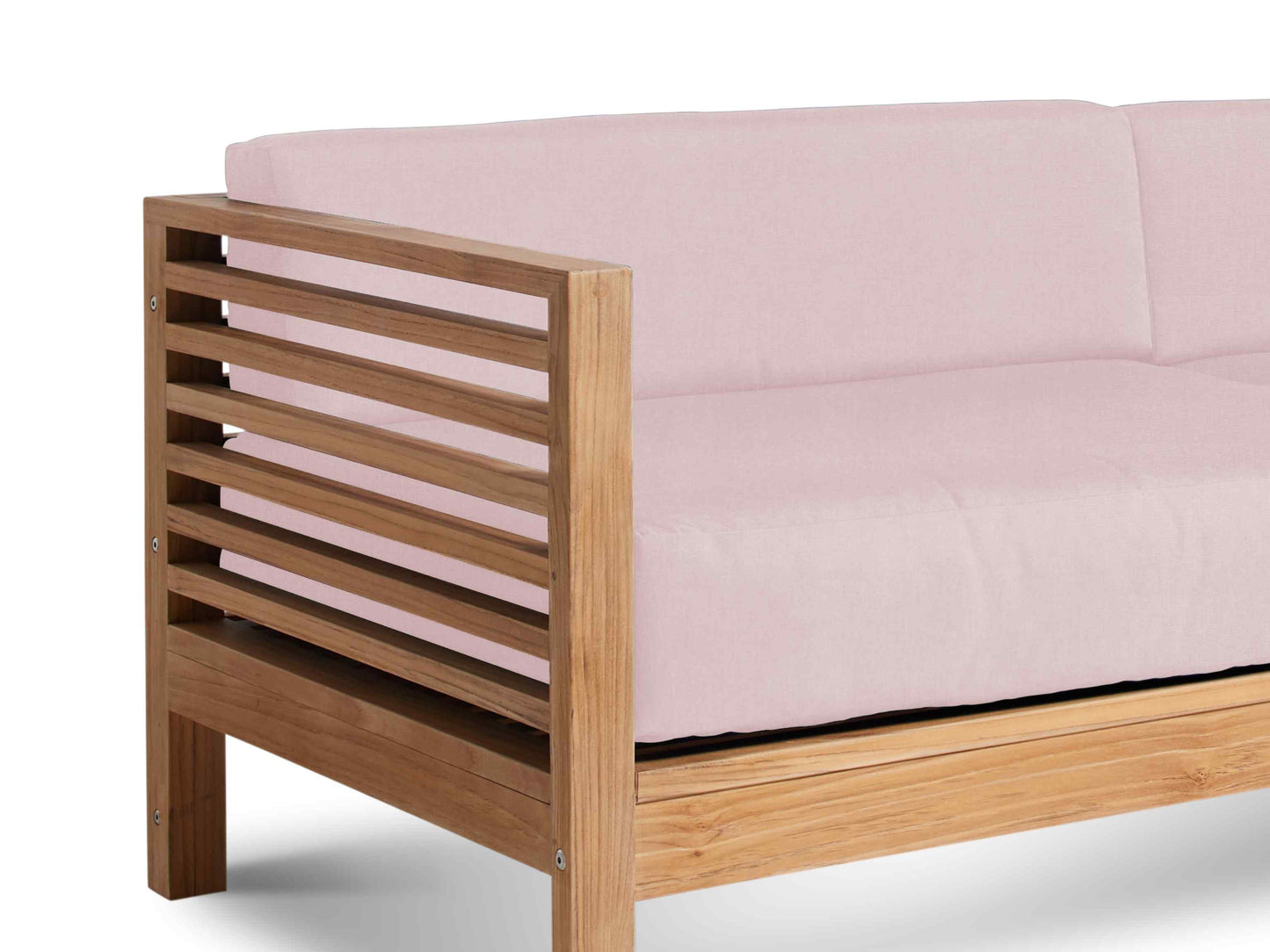 Summer Teak Outdoor Sofa with Sunbrella Cushions