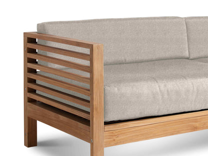 Summer Teak Outdoor Sofa with Sunbrella Cushions