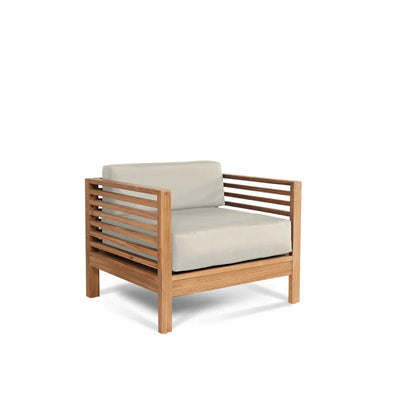 Summer Teak Patio Deep Sofa Set with Subrella Cushion 5PC