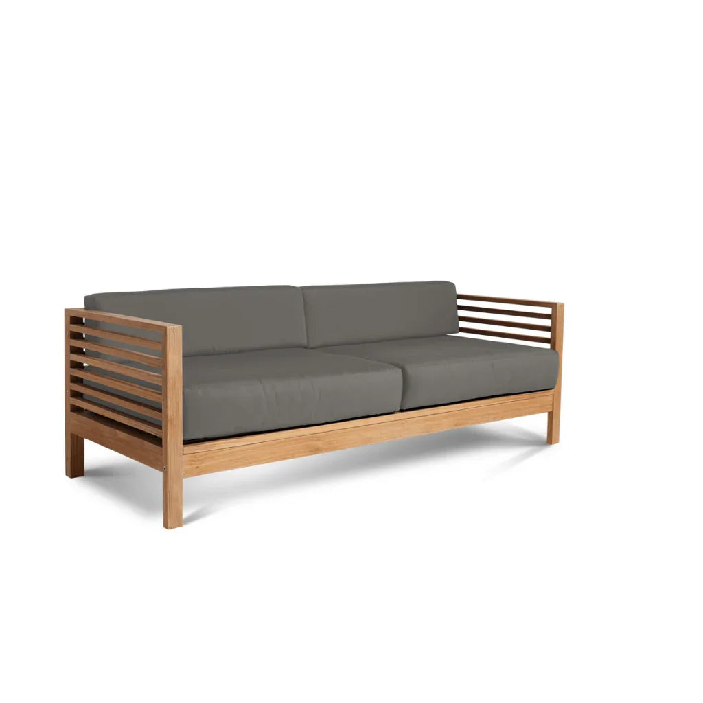 Summer Teak Patio Deep Sofa Set with Subrella Cushion 5PC