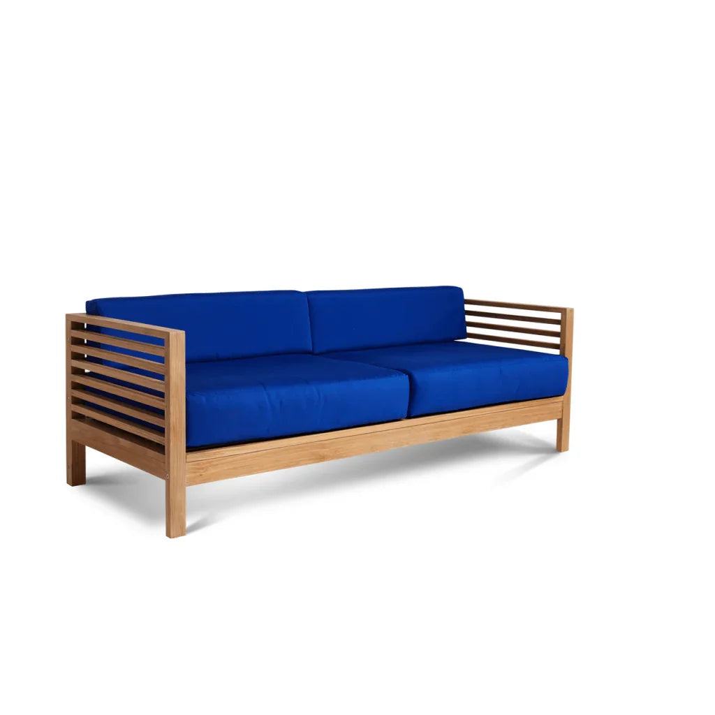 Summer Teak Patio Deep Sofa Set with Subrella Cushion 5PC