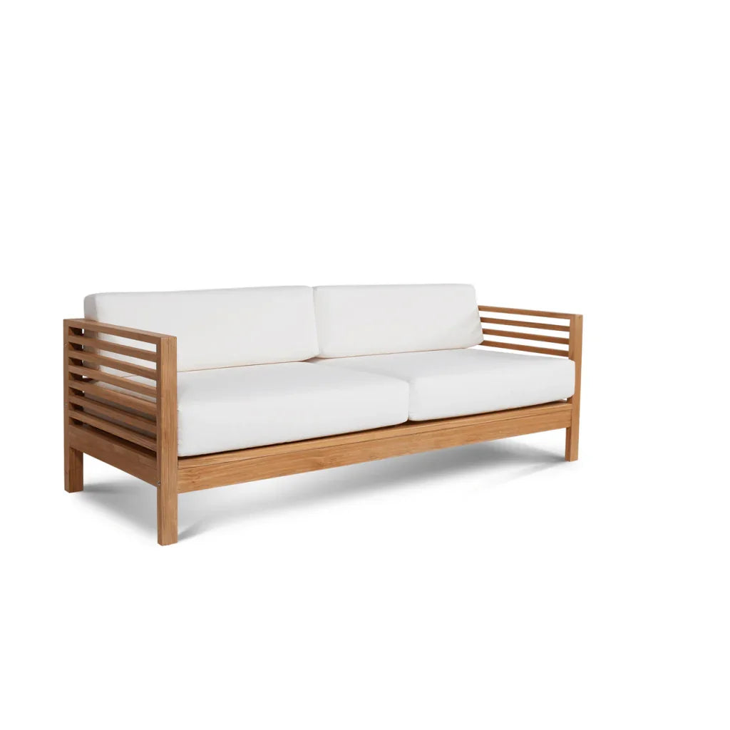 Summer Teak Patio Deep Sofa Set with Subrella Cushion 5PC