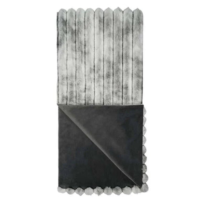 Summit Handcrafted Grey Throw Blanket